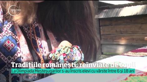 Tradițiile românești, reînviate de copii