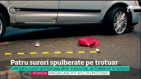 O familie din Oradea pare lovită de un blestem! Patru surori sunt în stare gravă după ce au fost spulberate pe trotuar de un vitezoman