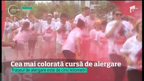 Cea mai colorată cursă de alergare la mare