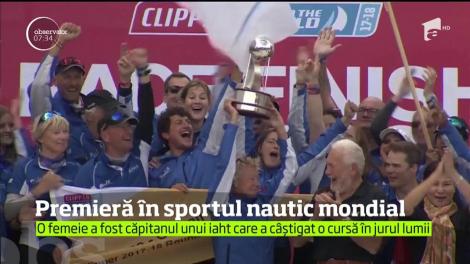 Pentru prima dată, o cursă de iahturi în jurul lumii a fost câştigată de un echipaj condus de o femeie