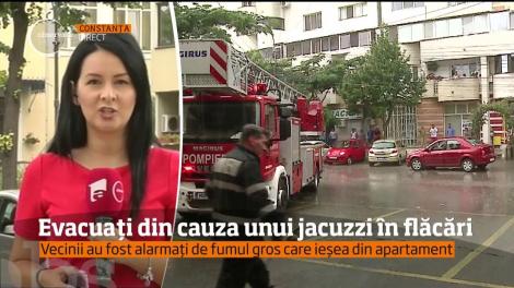 A fost panică într-un bloc din Constanţa după ce un incendiu a izbucnit într-un apartament, la etajul al cincilea!