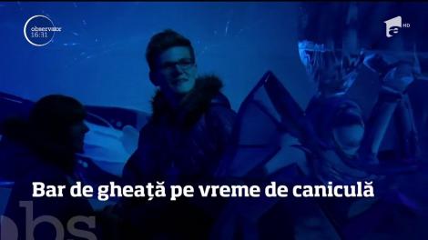 Bar de gheață pe vreme de caniculă, în Berlin
