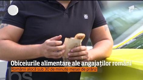 Salariaţii marilor companii nu mai au nici timp, nici energie ca să se alimenteze corect