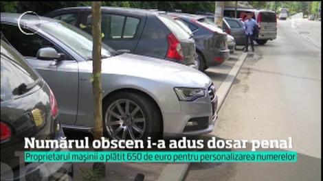 Şoferul care şi-a pus pe numerele de înmatriculare un mesaj anti-psd riscă să facă închisoare. Poliţiştii i-au făcut dosar penal şi i-au confiscat plăcuţele controversate