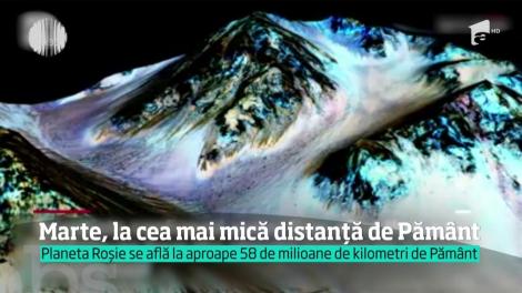 Marte, la cea mai mică distanță de Pământ