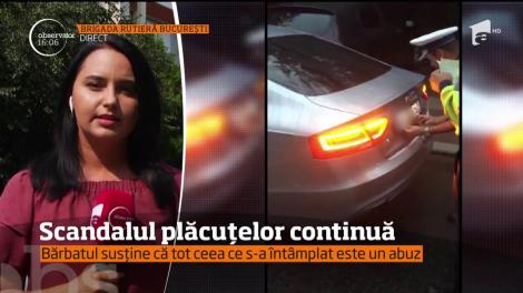 Șoferul care și-a personalizat numărul de înmatriculare a fost în audiență la șefii Brigăzii