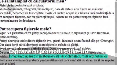 Capcane cu promoții și like-uri, pe Internet