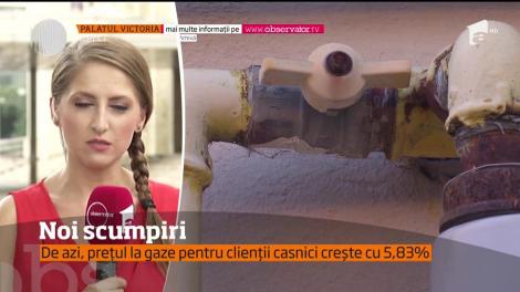 Pentru a treia oară gazele se scumpesc din nou