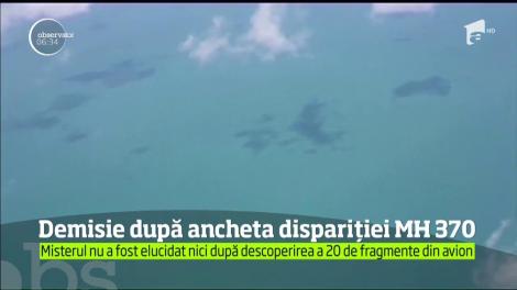 Directorul general al aviaţiei civile malaeziene a demisionat după publicarea raportului final de anchetă în cazul dispariţiei inexplicabile, în 2014, a avionului Malaysia Airlines