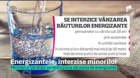 Copiii nu vor mai avea voie să consume băuturi energizante