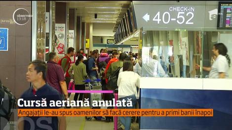Cursă aeriană anulată! Zeci de oameni au rămas blocaţi pe Aeroportul Otopeni!