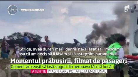 Imagini dramatice au ieşit la iveală după accidentul aviatic din Mexic în urma căruia toţi cei de la bord au supravieţuit în mod miraculos