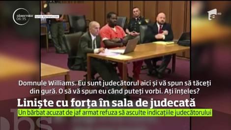 Un judecător de peste Ocean a luat o măsură dură pentru a face linişte în sală