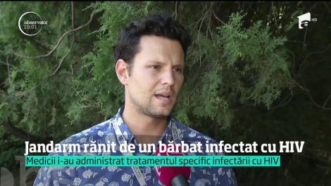 Un jandarm e în pericol să fie infectat cu HIV, după ce un individ bolnav l-a atacat în centrul Capitalei
