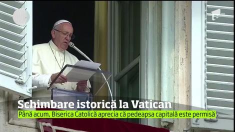 Schimbare de poziţie în privinţa pedepsei capitale la Vatican