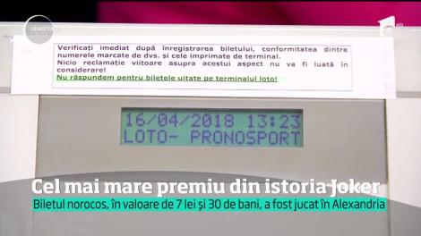 Cel mai mare premiu din istoria jocului Joker a fost câştigat! Unde s-a jucat şi cine a avut biletul norocos