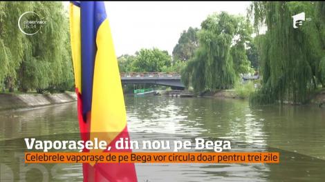 Vaporaşele care au costat primăria Timişoarei un milion şi jumătate de euro vor naviga trei zile, după doi ani de stat pe mal