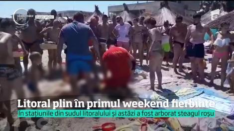 Record de turişti pe litoral, în cel mai fierbinte weekend al verii! 250 de mii de oameni au umplut plajele