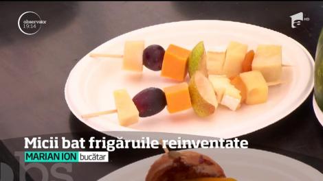 Bucătarii reinventează reţetele clasice! Oamenii pot gusta frigărui cu rață și portocală sau cu brânză