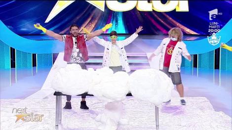 Moment unic la "Next Star"! Rareș Ion face experimente chimice cu ajutorul Profesorului Trăsnit