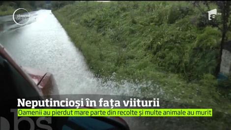 În timp ce în sud e soare, o rupere de nori a devastat o comună din Caraş Severin