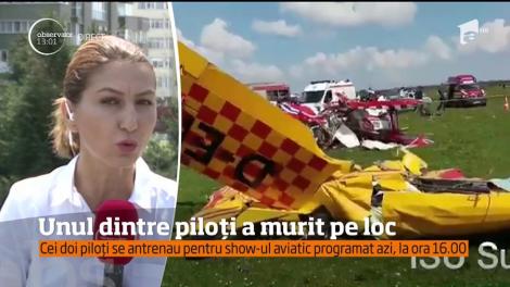 Un pilot a murit, iar un altul a fost grav rănit, după ce avioanele de mici dimensiuni în care se aflau s-au ciocnit în aer