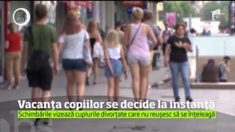 Vacanța copiilor se decide în instanță! Legea privind libera circulație în străinătate a fost modificată