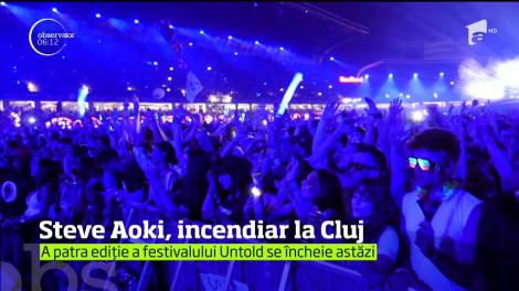 A fost o nouă noapte incendiară la Cluj. Untold, ediţia a patra, i-a adus pe scenă pe Steve Aoki şi pe cei de la Prodigy