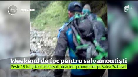 Mai mulţi turişti au avut nevoie de ajutorul salvamontiştilor, după ce au întâmpinat probleme pe potecile montane