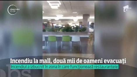 Incendiu la mall-ul din Constanța, două mii de oameni evacuați