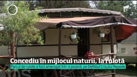 Concediu în mijlocul naturii, la rulotă