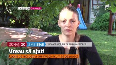 Vreau să ajut! Ştefania, bolnavă de dipareză spastică, are nevoie urgentă de operație