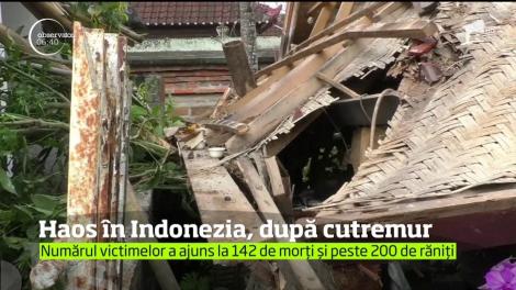 Haos în paradisul turistic indonezian. Bilanţul cutremurului cu magnitudinea de 6,9 grade pe Richter a ajuns la 142 de morţi şi peste 200 de răniţi