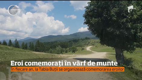 Eroi comemorați în vârf de munte