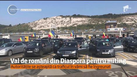 Val de români din Diaspora pentru miting