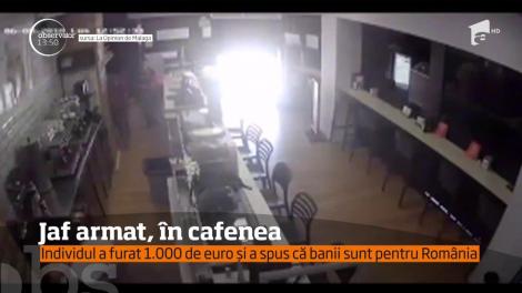 Un român a comis un jaf armat într-o cafenea din centrul oraşului Malaga