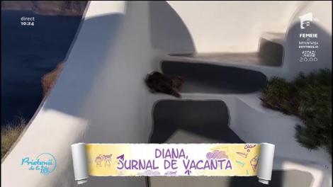 Mesajul Dianei Munteanu, din Oia, pentru colegii ei de platou