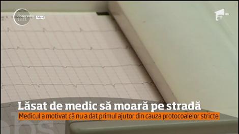 Un bătrân de 83 de ani a murit, chiar în faţa unui cabinet medical, după ce doctorul de acolo a refuzat să-i acorde primul ajutor