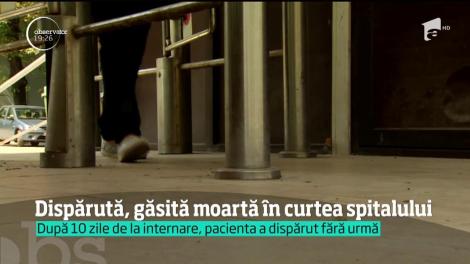 Femeia dispărută de la Spitalul Alexandru Obregia a fost găsită moartă după şase zile de căutări