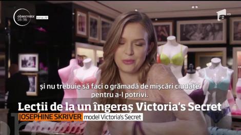 Îngeraşul Victoria's Secret phine Skriver, a participat la lansarea unei noi colecţii de lenjerie intimă