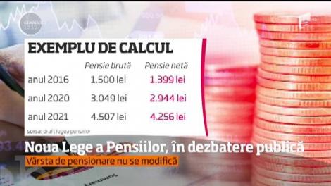 Guvernul va publica în noua lege a pensiilor