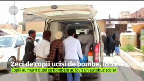 Cel puţin 50 de oameni, majoritatea copii, au fost ucişi în Yemen, într-un atac aerian al unei alianţe militare conduse de Arabia Saudită