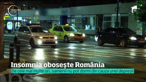 Insomnia obosește România! De cele mai multe ori, oamenii nu pot dormi din cauza unei depresii