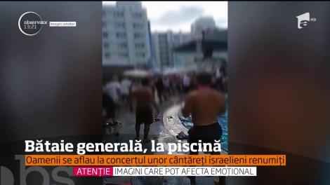 Bătaie în toată regula la piscina unui hotel din Bucureşti