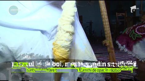 Țesutul la război, meșteșug din străbuni