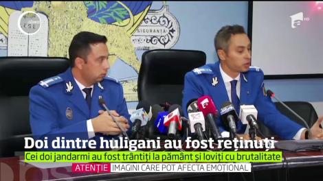 Doi dintre huliganii care au atacat jandarmii, &icirc;n Piaţa Victoriei, au fost reţinuţi!