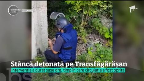 Circulaţia pe Transfăgărăşan a fost oprită! O st&acirc;ncă a fost detonată!