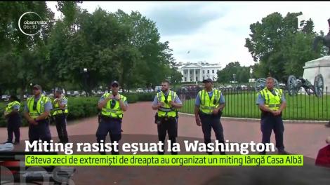 Zi tensionată la Washington, la un an de când o femeie şi-a pierdut viaţa în confruntări dintre rasişti şi adversarii lor, într-un orăşel din Virginia