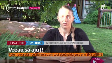 Vreau să Ajut! Ştefania este o fetiţă de nici patru ani care învaţă să păşească