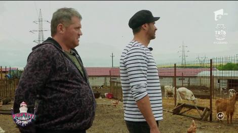 Nicolai Tand și Cătălin Oprișan, la muls capre!